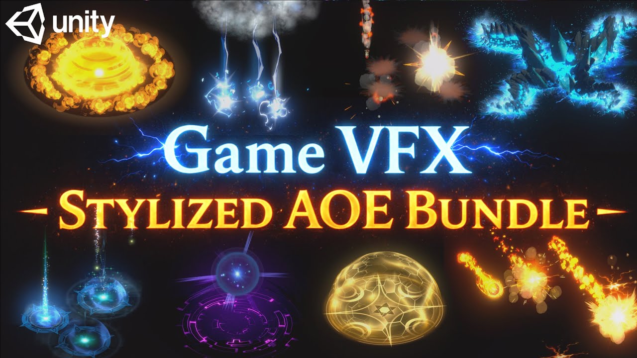 Unity Game VFX - Stylized AOE Bundle(Tutorial)