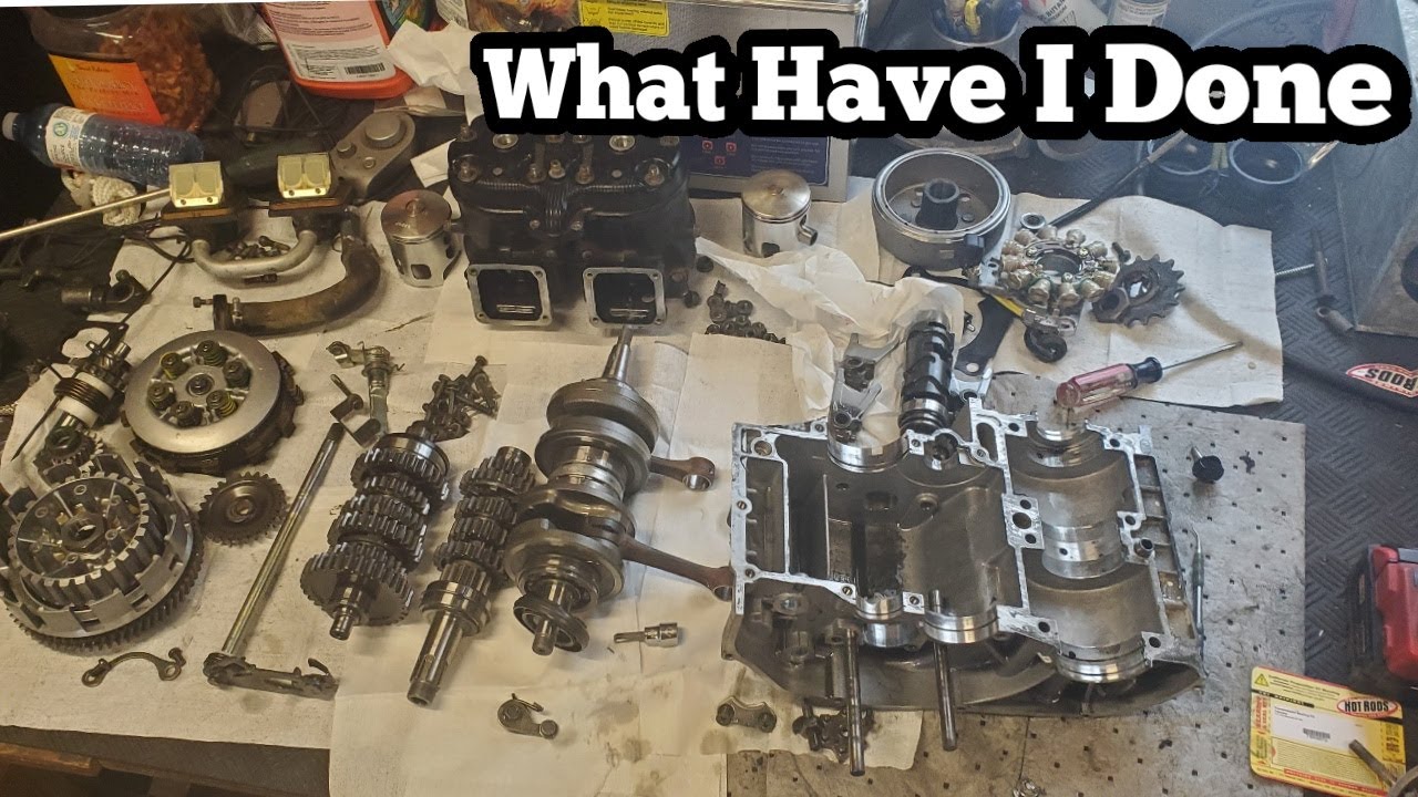 Yamaha Banshee Engine Removal And COMPLETE Engine Disassembly / Teardown