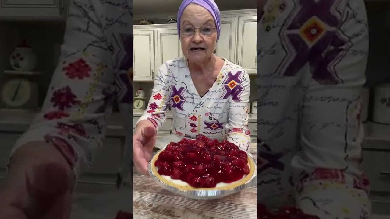 Mama Sue makes CHERRY-O-CREAM CHEESE PIE | Southern dessert | Summer dessert recipe