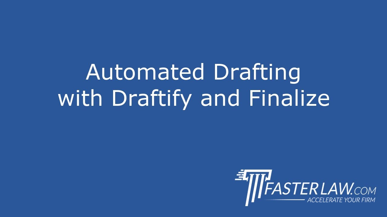2.3.10: Automated Drafting with Draftify and Finalize