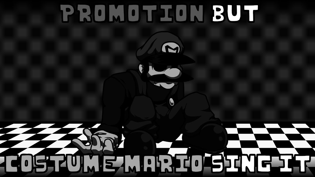 Promotion but Costume Mario sing it | FNF: Mario's Madness v2 cover