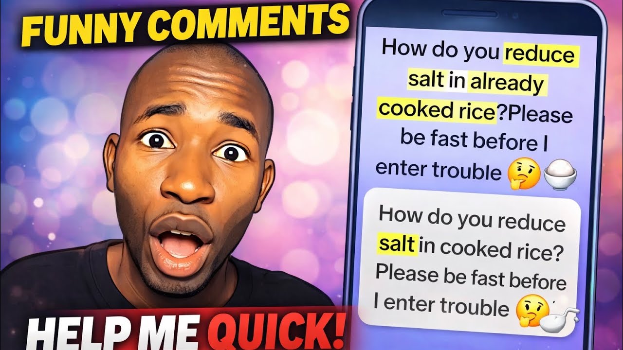 FUNNIEST COMMENTS ON THE INTERNET 😂 | &lsquo;How Do You Reduce Salt in Cooked Rice?