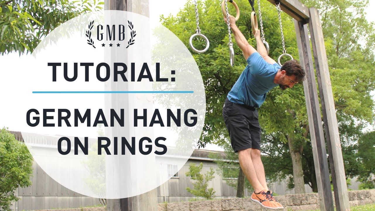 Учебное пособие по немецкому вису — сила и подвижность плеч на гимнастических кольцах