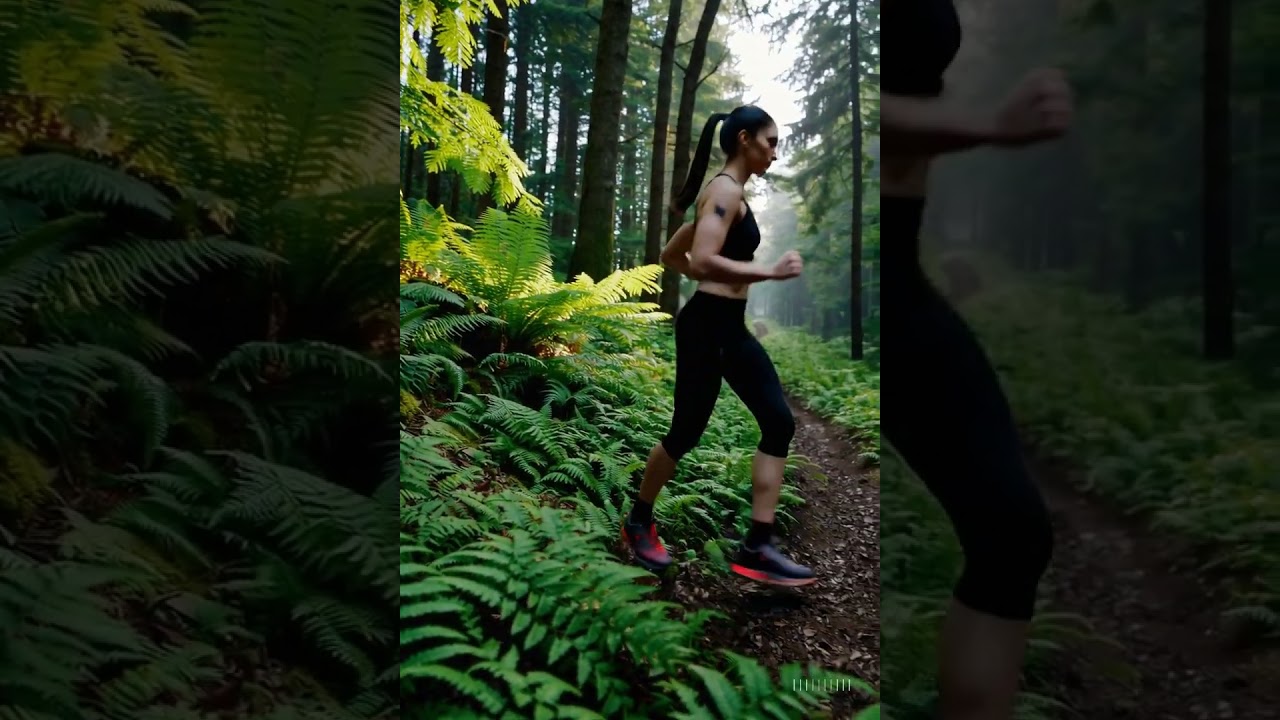 Forest Trail Running Adventure #trailrunning #motivation #personalcross