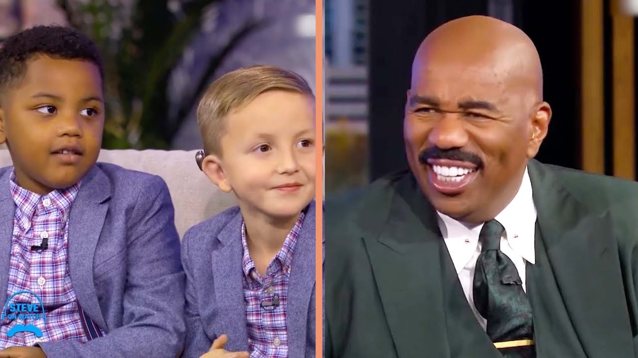 The 5-Year-Old &ldquo;Twins&rdquo; that Cross Color Lines 🥰 II Steve Harvey