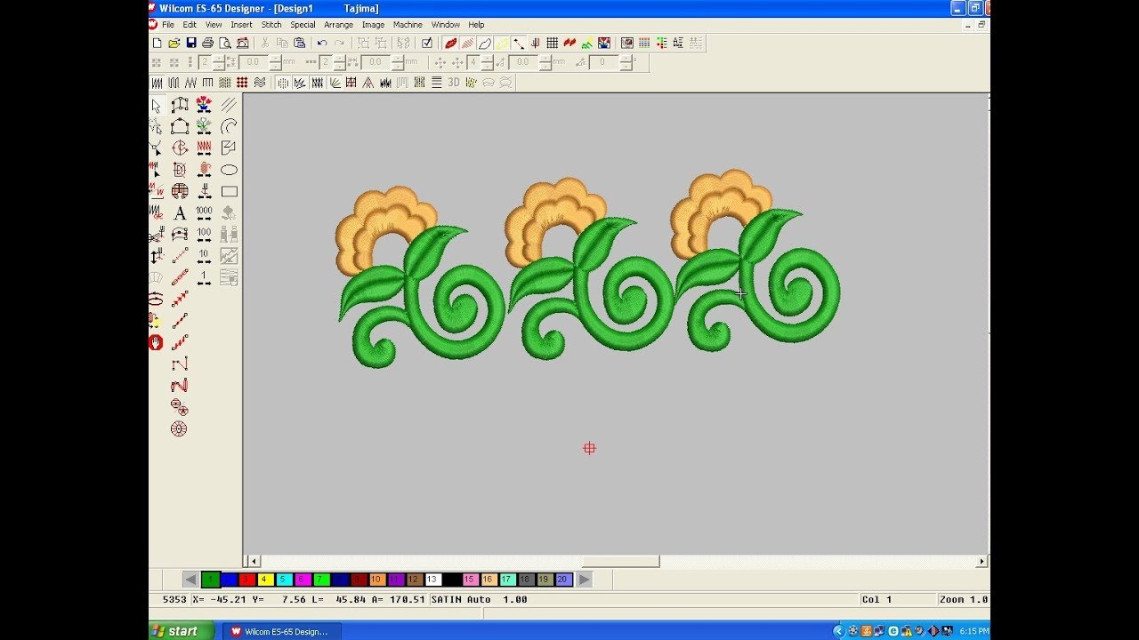 Wilcom Embroidery Designs || Embroidery Machine Design || Embroidery Work-102