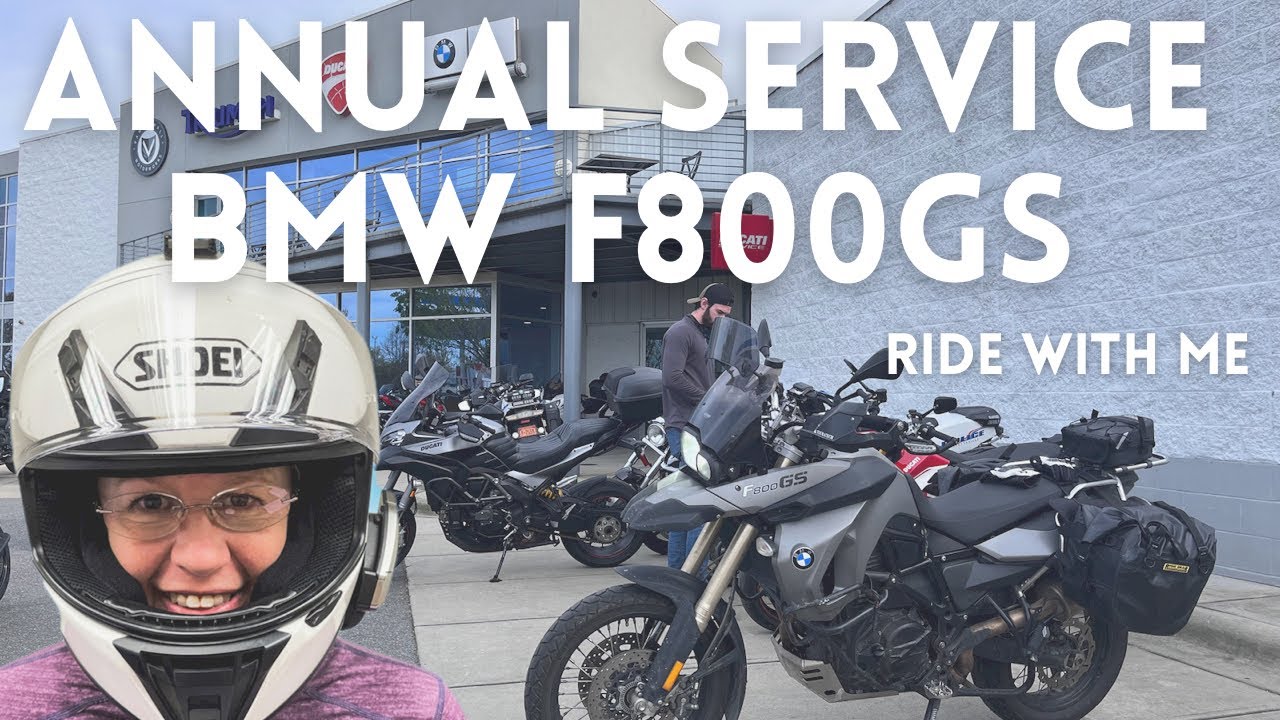Ride with me to get my BMW f800gs annual service in Charlotte, NC