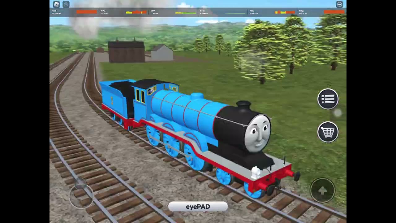 (Sodor simulator) playing as alfred then accidently crashing