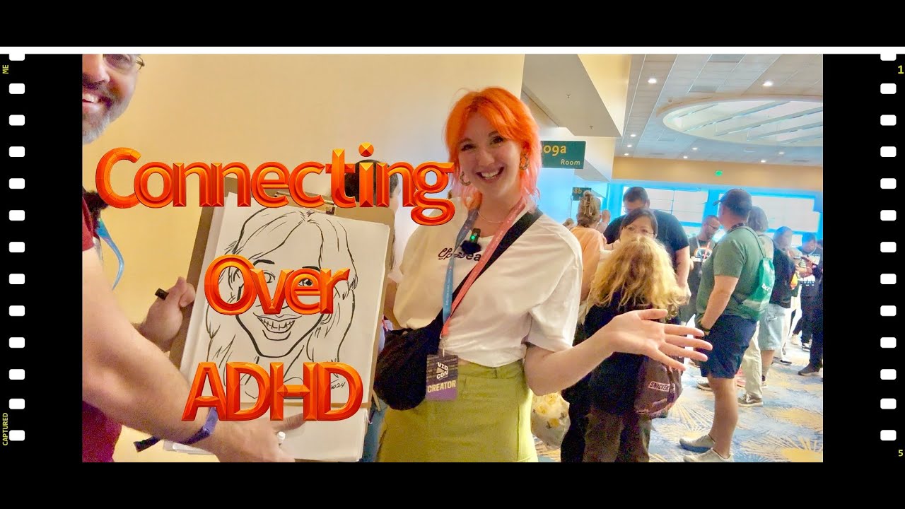 vidcon 2025: caricature chat with Sian of Uppbeat