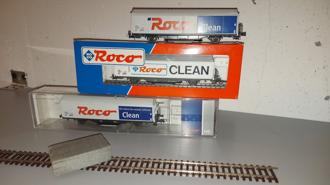 Tutorial pulizia binari con i sistemi Roco clean per scala H0  1:87