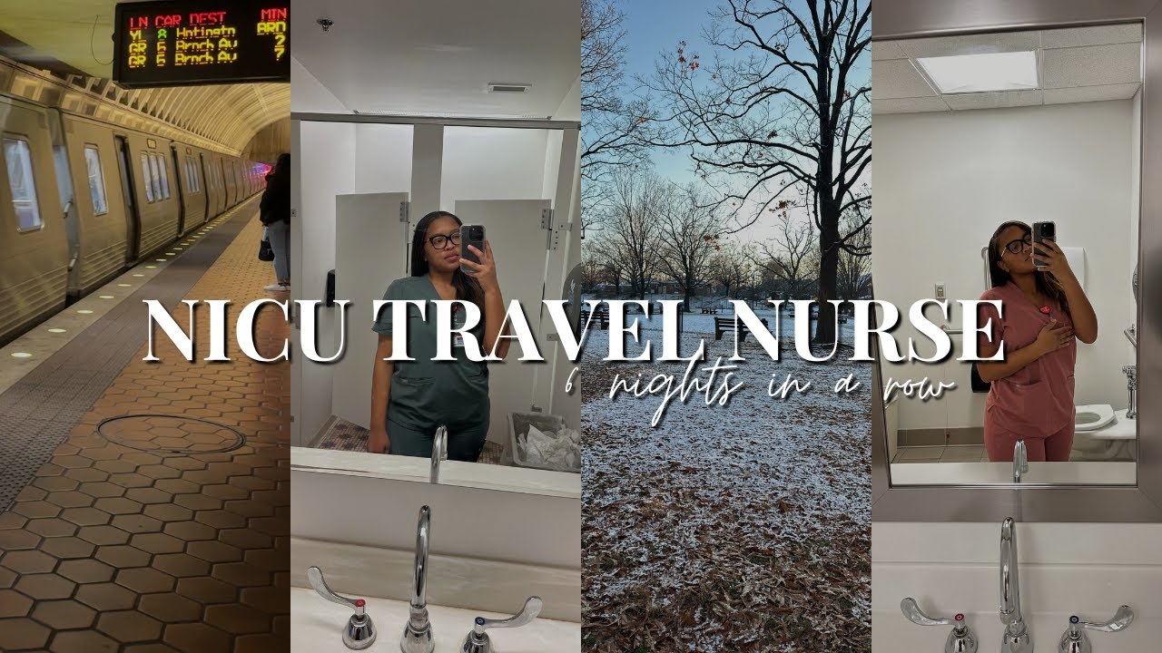 NICU TRAVEL NURSE | Surviving six 12 hour night shifts in a row 🏥🩺