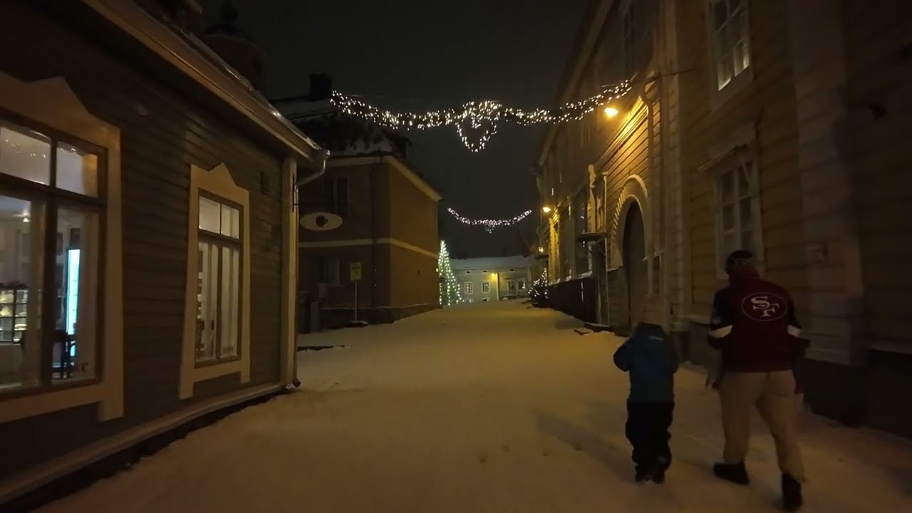 Porvoo Old Town Winter ❄️ Christmas & New Year Walk in Finland | Cozy Nordic Vibes 4K