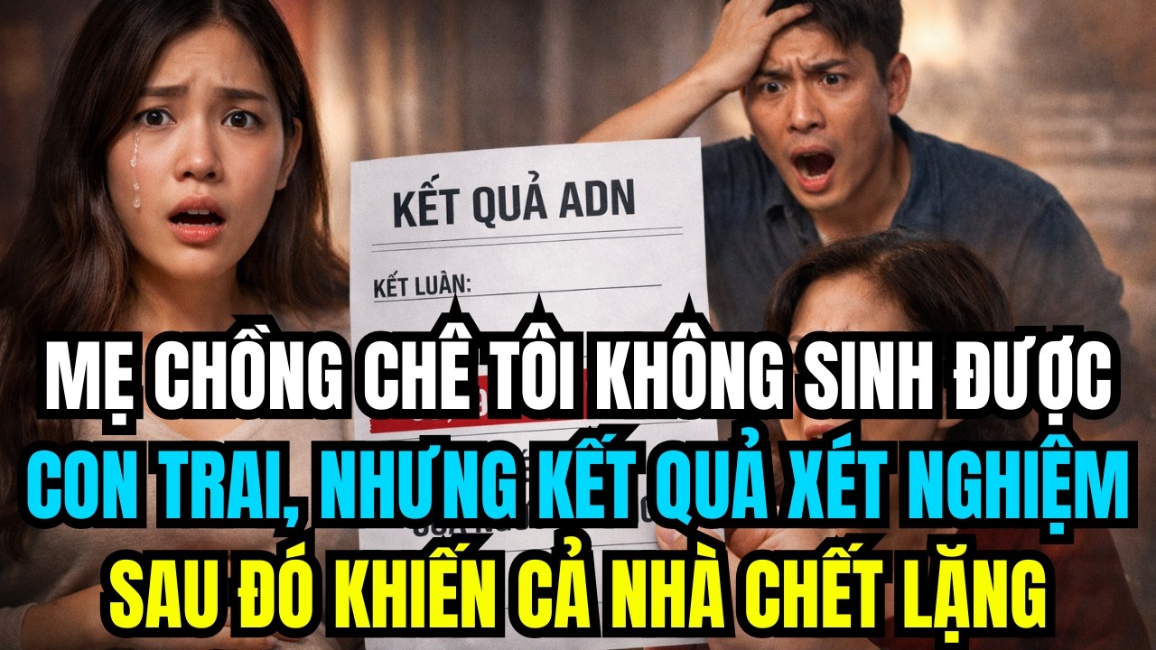 Mẹ Chồng Chê Tôi Không Sinh Được Con Trai, Nhưng Kết Quả Xét Nghiệm Sau Đó Khiến Cả Nhà Chết Lặng