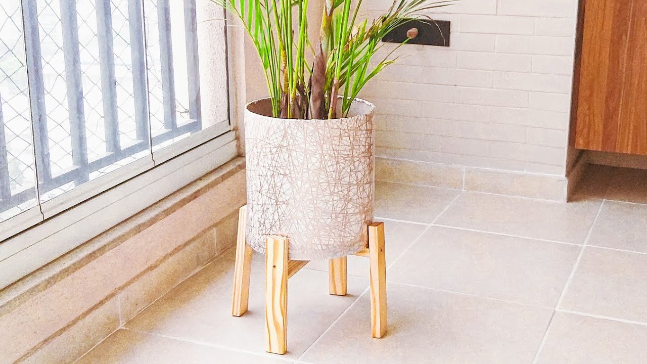 Faça você mesmo- Cachepot para planta - Suporte de vaso - #diy
