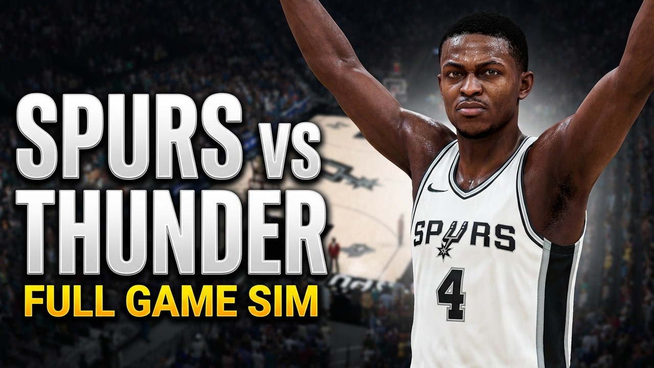 Thunder vs Spurs FULL GAME SIM 🔥 | Spurs Upset OKC 97–94 | NBA 2K26