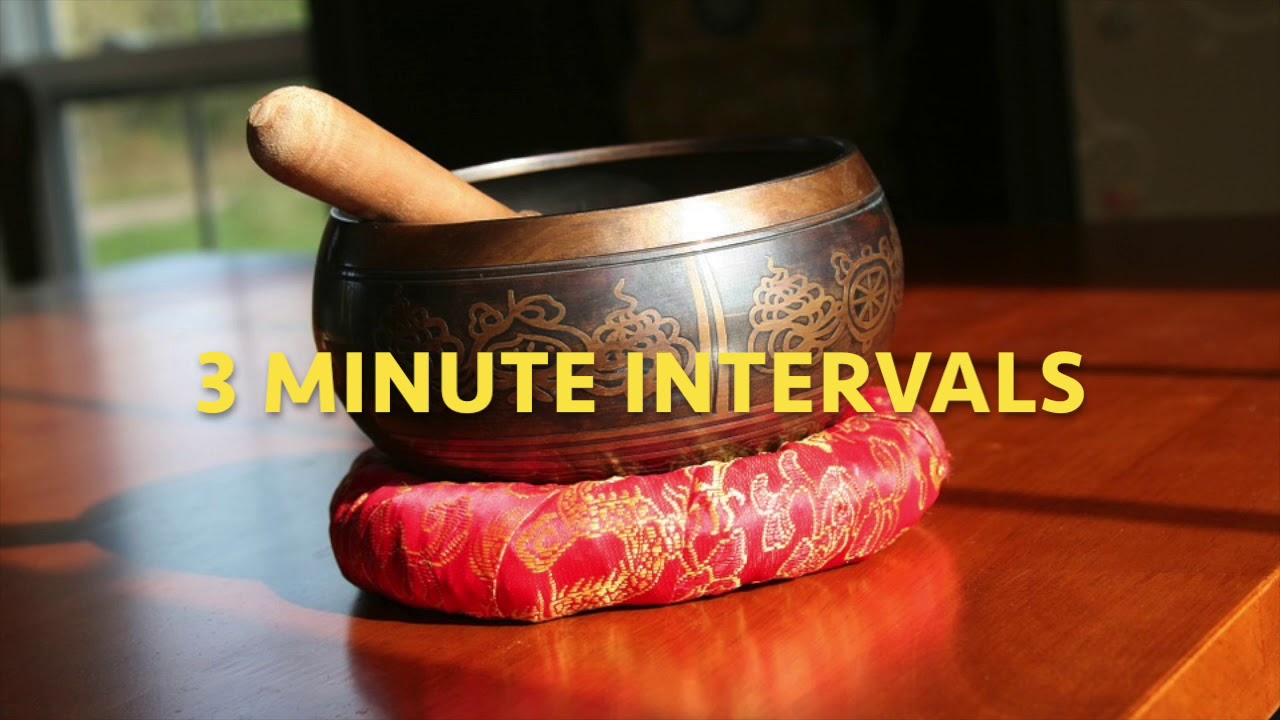Tibetan Singing Bowl 3 Minute Intervals (1 Hour) Meditation Timer