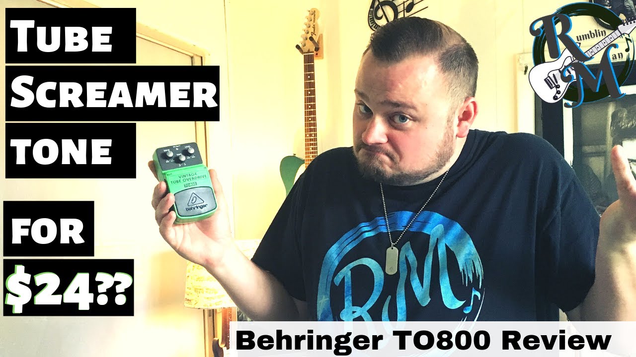 Tube Screamer Tone for $24?? // Behringer TO800 Vintage Tube-Sound Overdrive Pedal Review