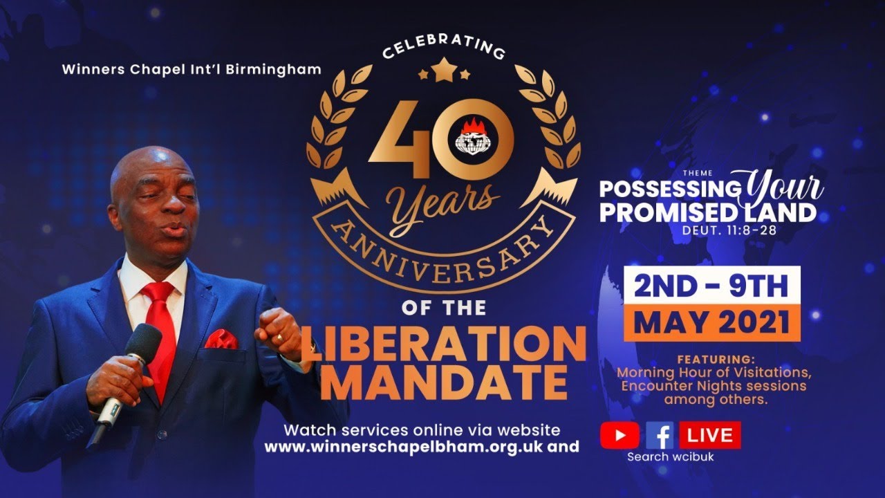 DAY 2 | 40TH ANNIVERSARY CELEBRATION ENCOUNTER NIGHT  | 3RD MAY 2021 |Winners Chapel Birmingham UK