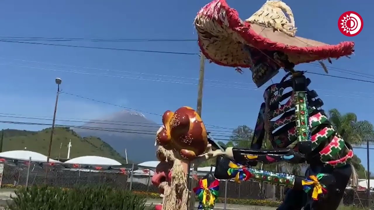 Inauguran Valle de Catrinas en Atlixco. 12 piezas se instalaron en este municipio por un mes