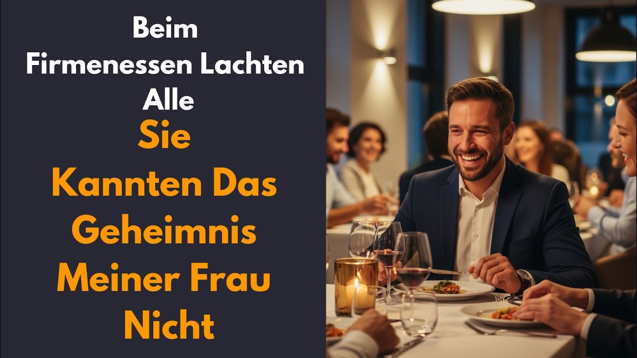 Beim Firmenessen lachten alle – sie kannten das Geheimnis meiner Frau nicht