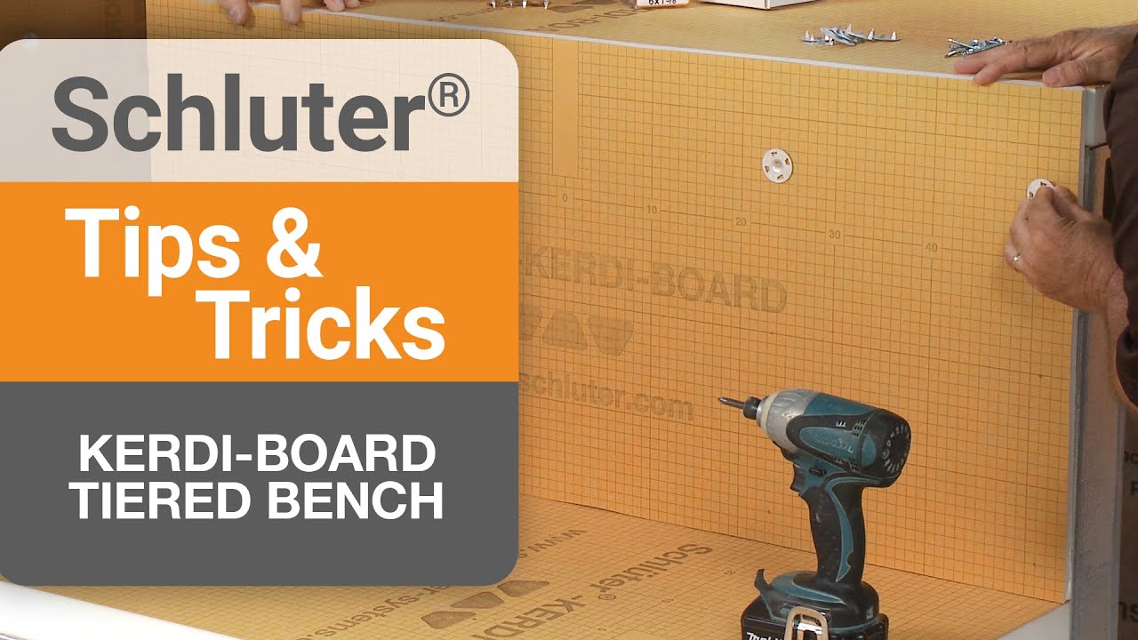 KERDI-BOARD Tiered Bench