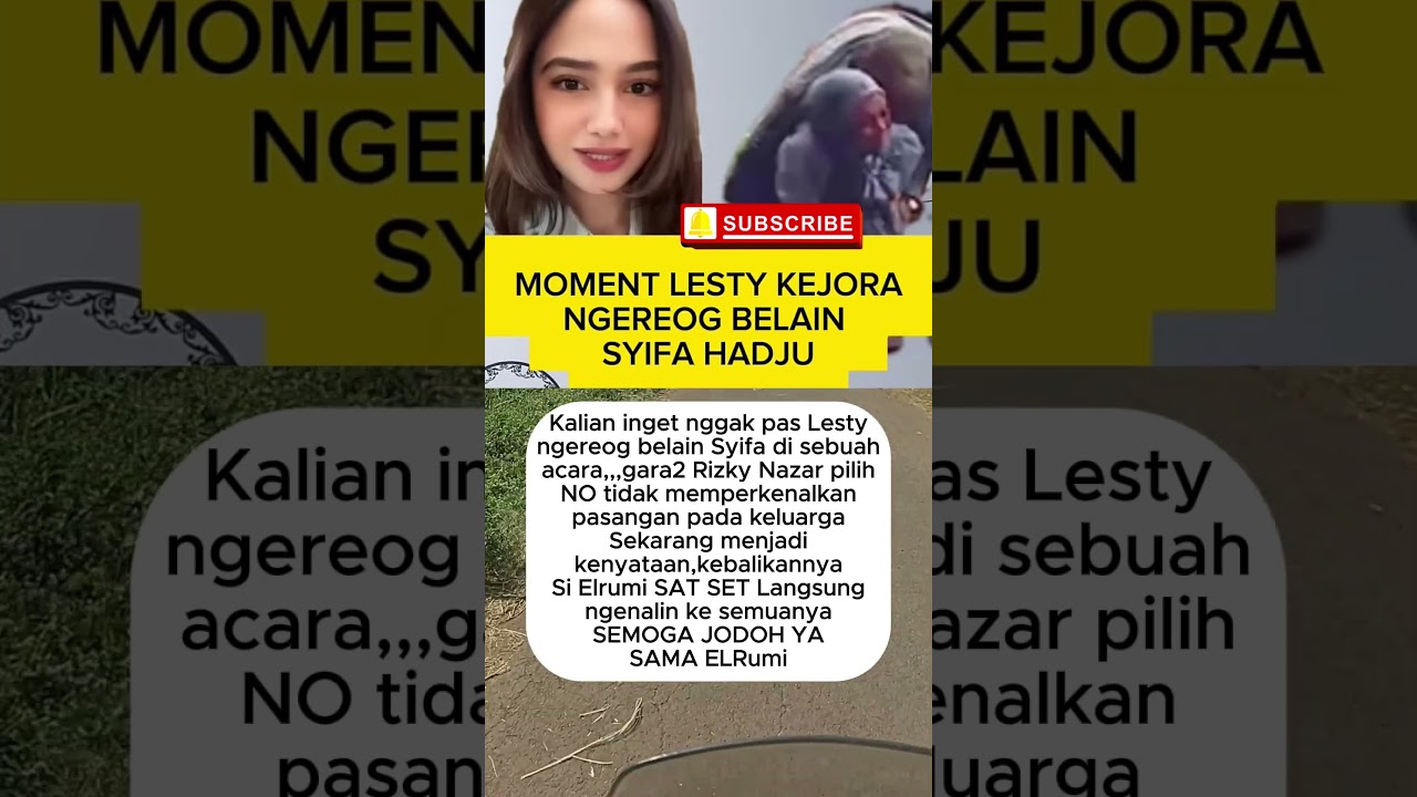 Lesty Kejora Ngereog Belain Syifa Hadju
