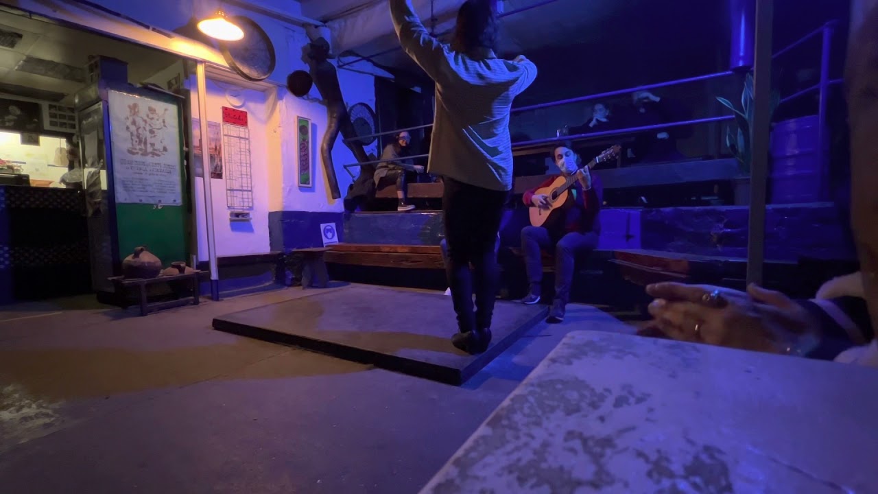 Flamenco dance in La Carboner&iacute;a, Seville, Spain