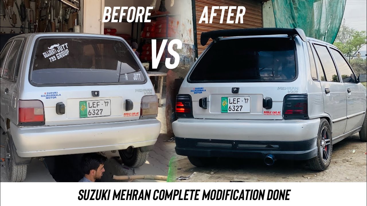 Suzuki Mehran полностью модифицирован! Обвесы, спойлеры, светодиодные фары и т.д.