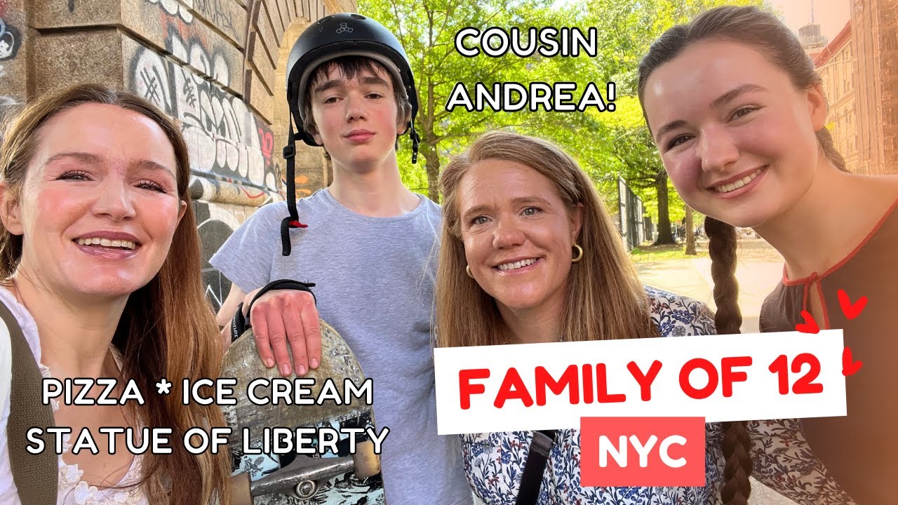 Family of 12 in NYC ❤️🗽 Pizza - Ice Cream - 9-11 Memorial - Statue of Liberty Ferry w/ Cousin Andrea