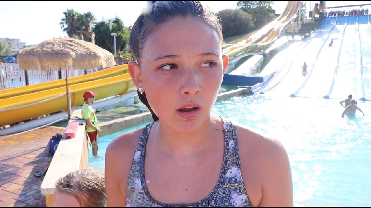 SIBLING RIVALRY - WATER SLIDE COMPETITION! EUROPE ROAD TRIP DAY 19!