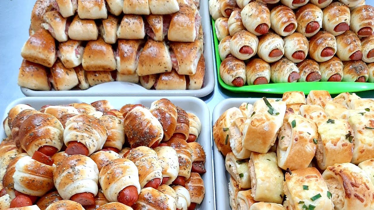 salgadinhos Assados com massa de batata