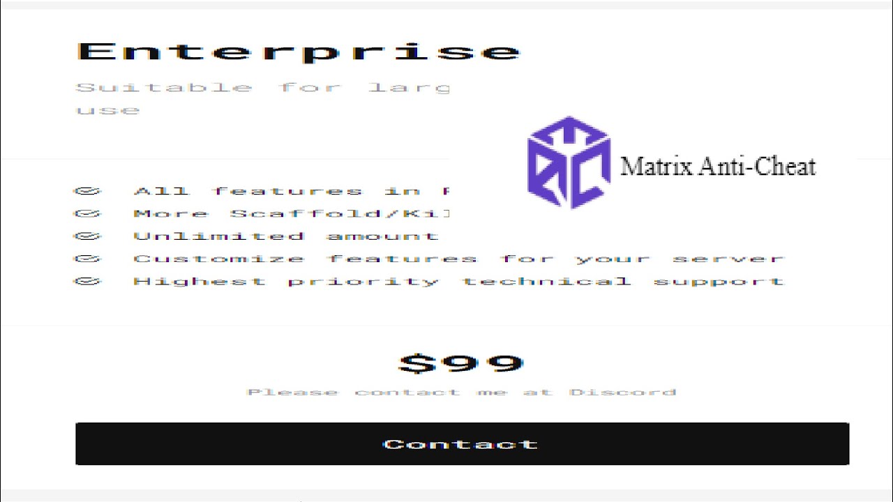 Matrix Anticheat Best Anti Movement Hacks just 99$ 🤑🤑💵💵