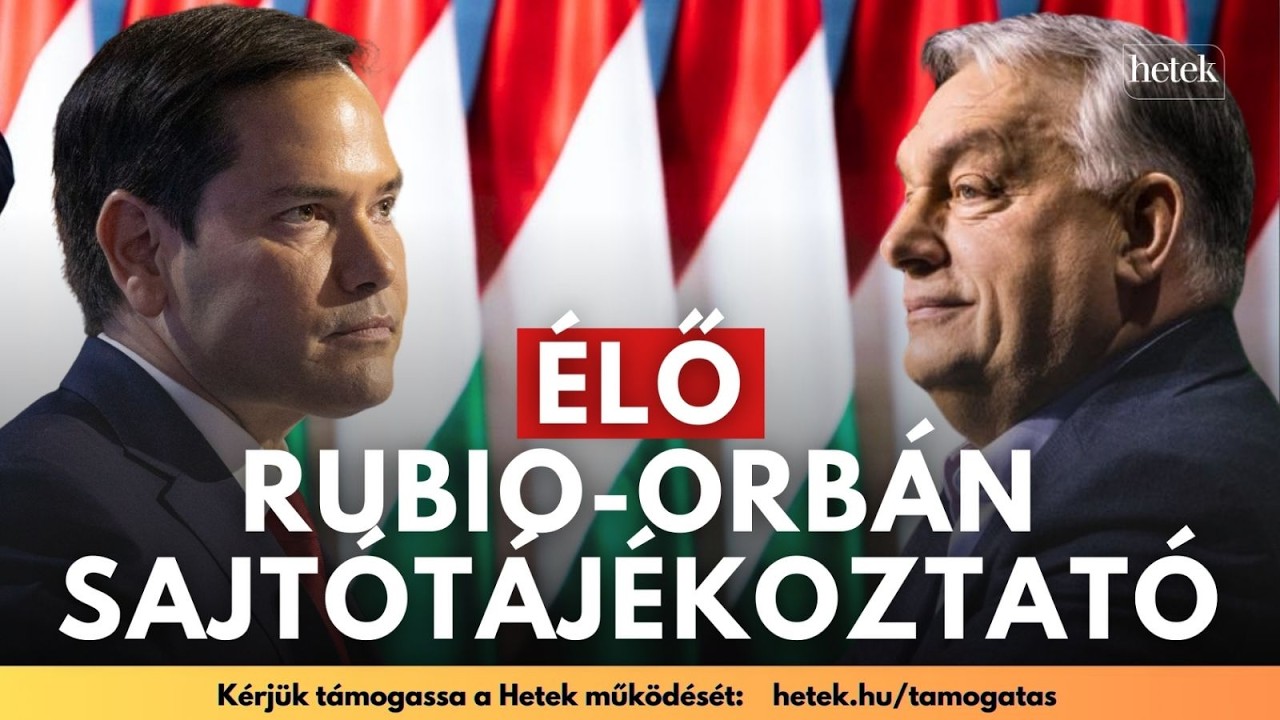 🔴ÉLŐBEN Marco Rubio és Orbán Viktor sajtótájékozatója a Karmelitából | Választás 2026
