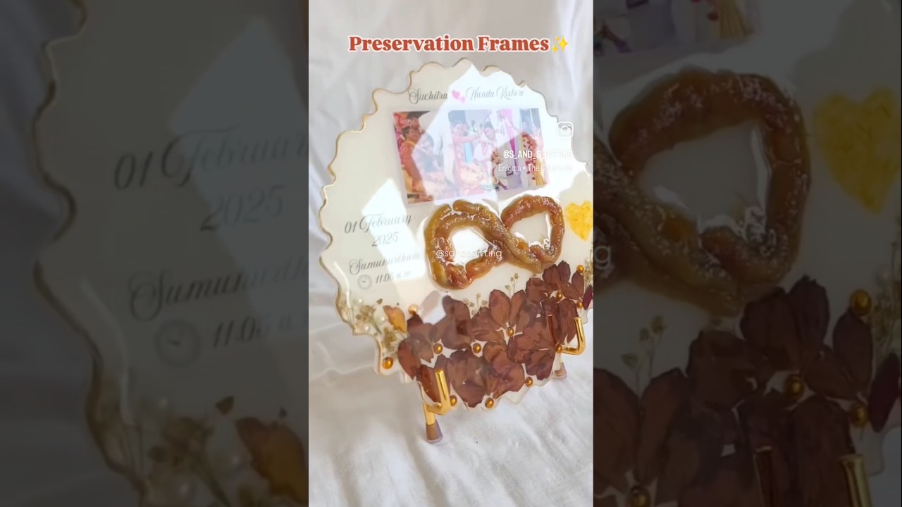 Wedding preservation Frame What's app 8639173367|wedding|pelli|Love|Resin varmala preservation frame