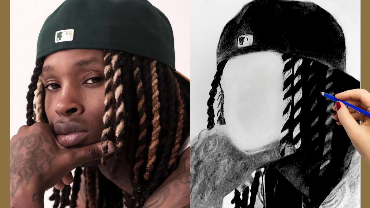 King Von Realistic Drawing | Detailed Pencil Portrait Art
