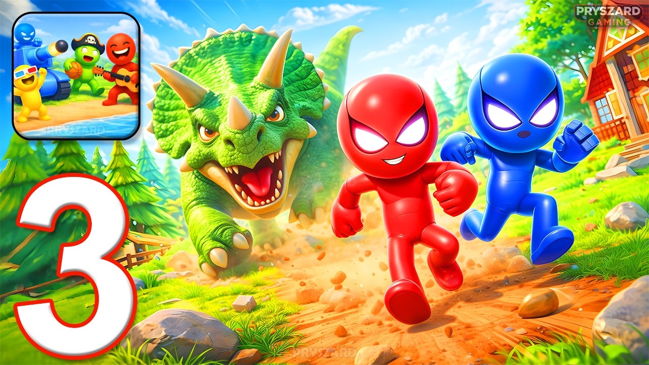 Stick Fun Party: Mini Games - Gameplay Walkthrough Part 3 - Random MiniGames 1 2 3 4 Players