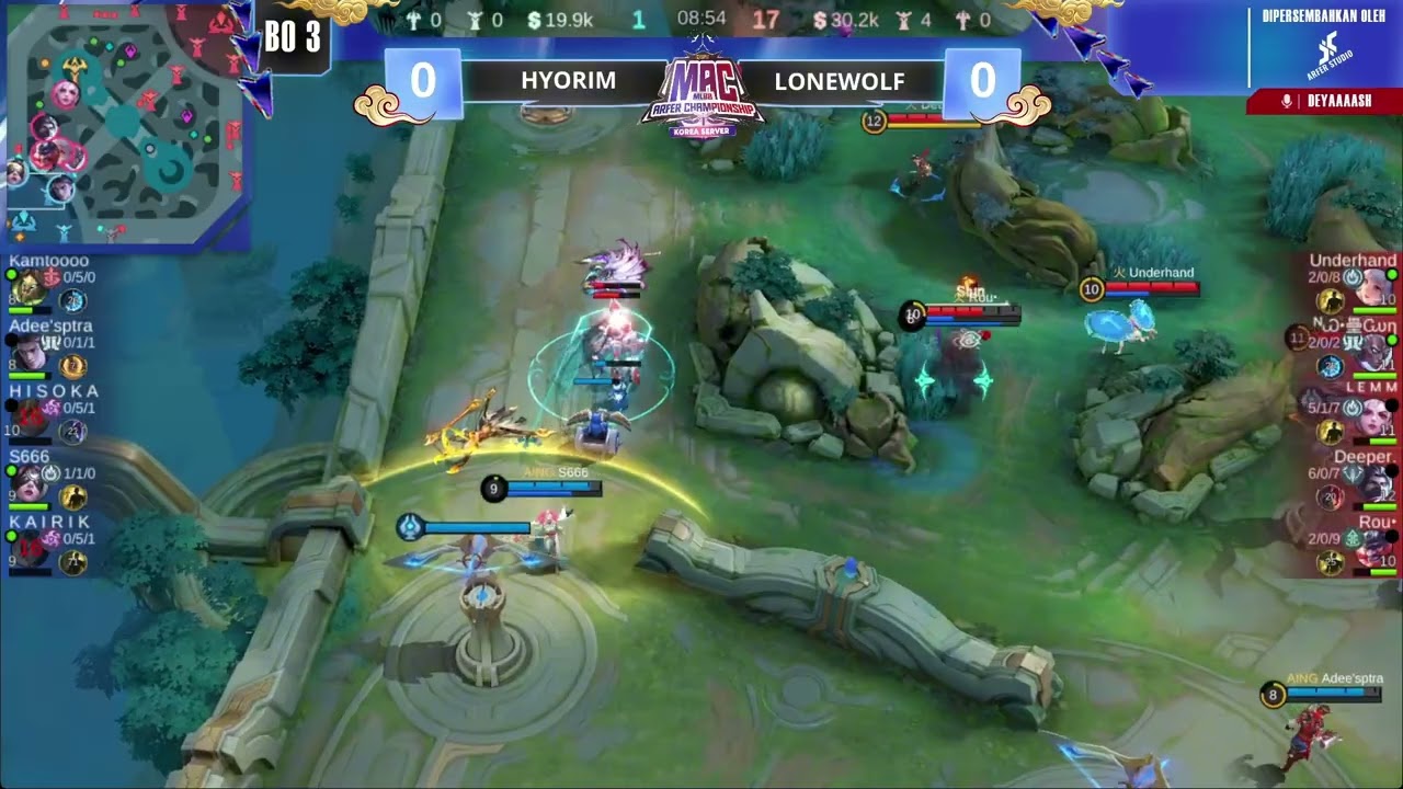 [ID] | MAC Korea Server Knockout Stage Week 2 | HYORIM VS LONEWOLF | Game 1 - Mobile Legends