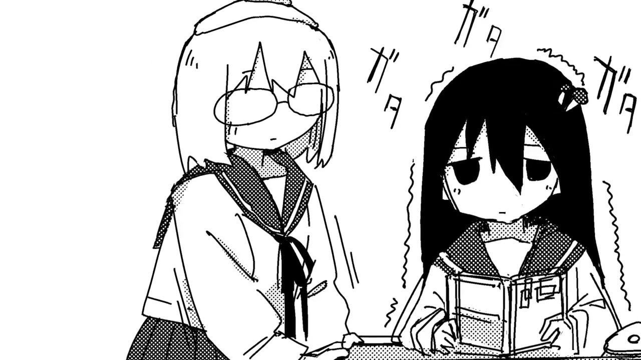 Majime violently attacks Shimeji's table
