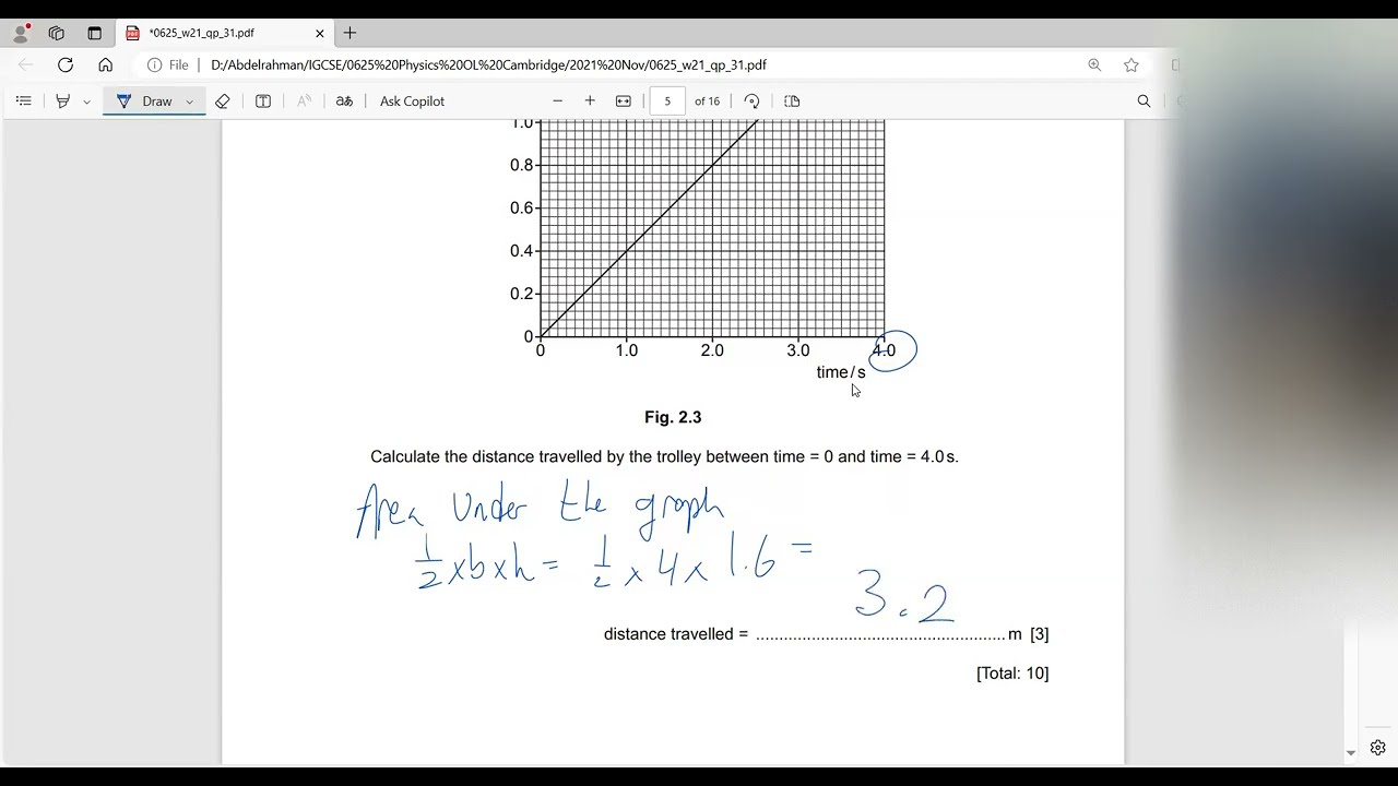 IGCSE Physics 0625/31/O/N/21