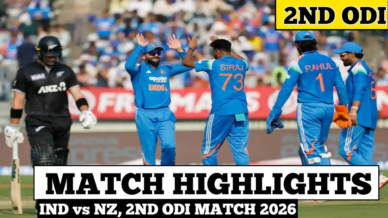 India Vs New Zealand 2nd ODI Highlights 2026 | India vs New Zealand | IND vs NZ 2nd ODI Highlights
