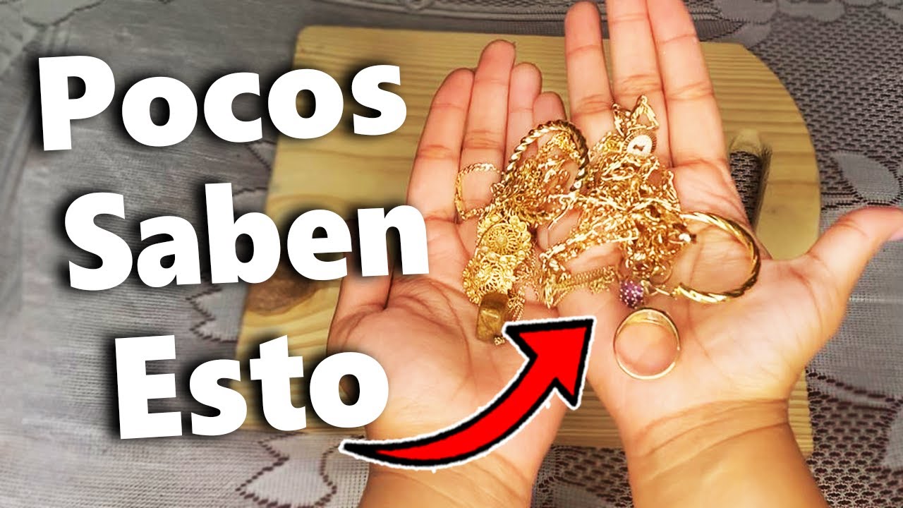 1 TRUCO potente para Limpiar y BRILLAR tus Joyas de ORO y dejarlas Como NUEVAS