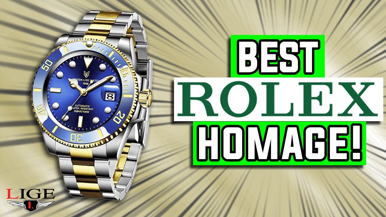 ОБЯЗАТЕЛЬНО К ПРОДАЖЕ! Rolex Submariner Homage | Обзор часов Lige (AliExpress)
