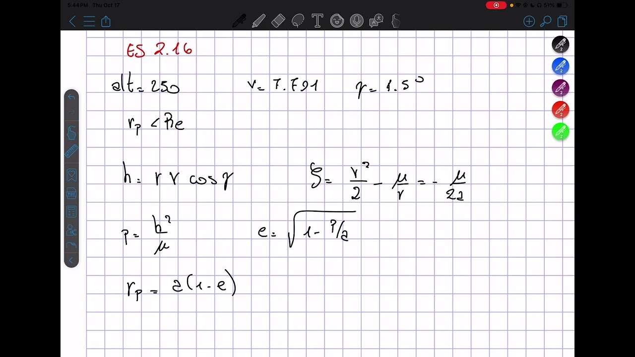 Ex 2.16 Space Dynamics Kluever
