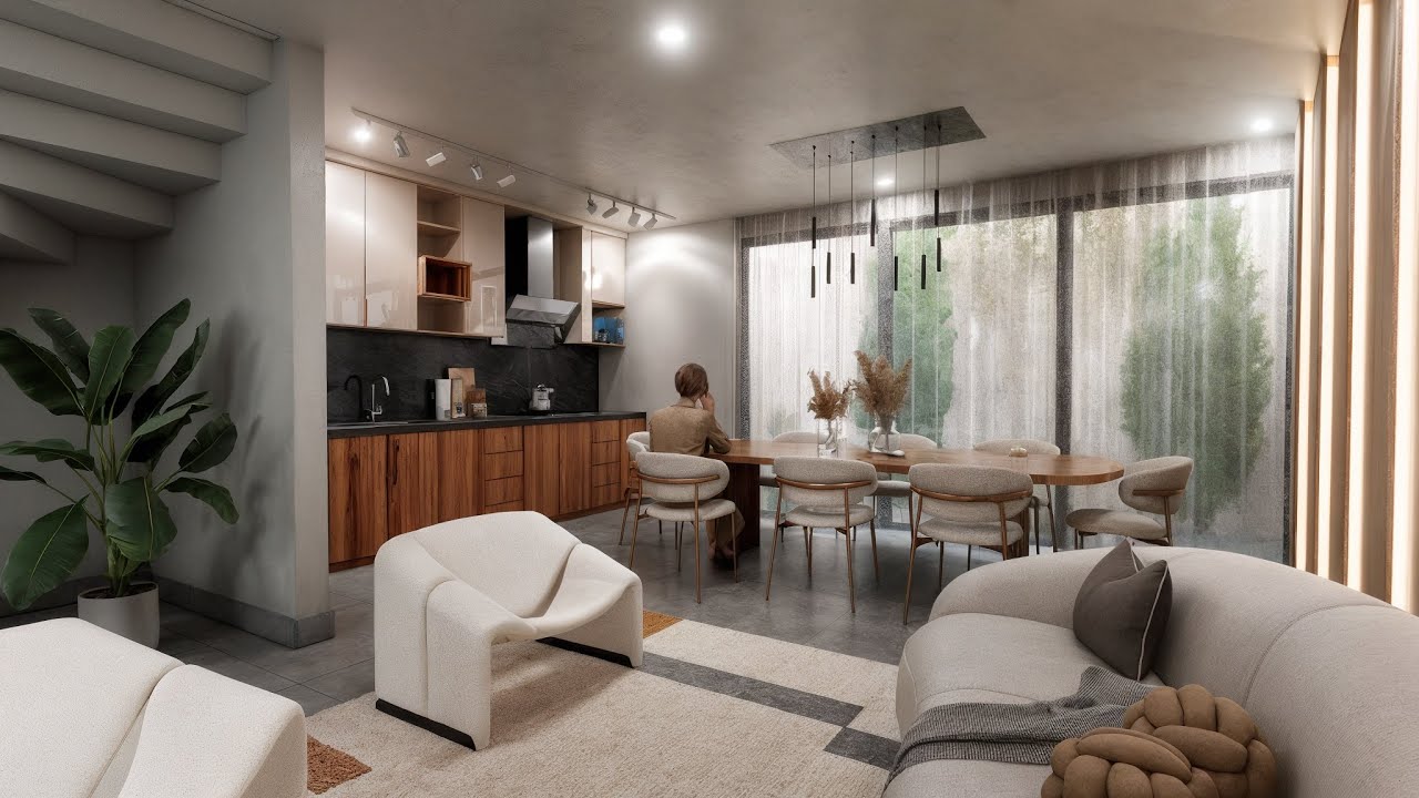 ELEGANTE CASA de 6X16 CON SU HABITACIÓN EN PLANTA BAJA y BAÑO COMPLETO