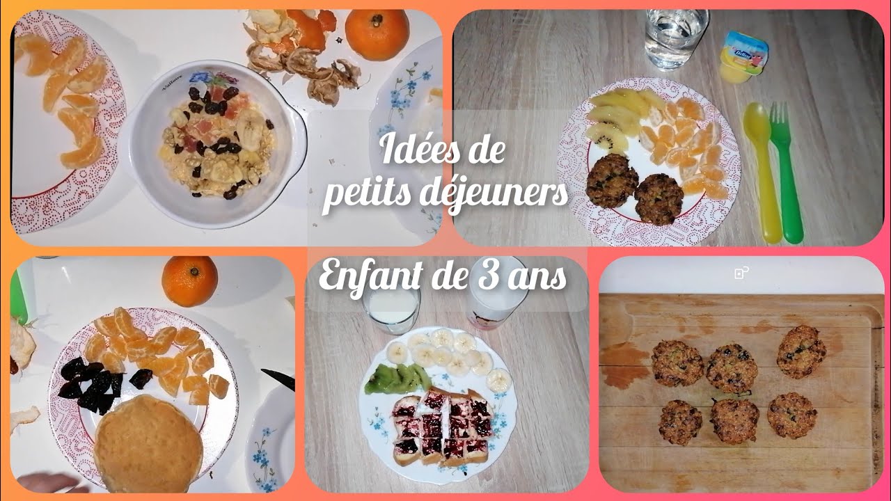 Idées de petits déjeuners °°enfant de 3ans °° breackfast ideas °°ideas de desayunos °°