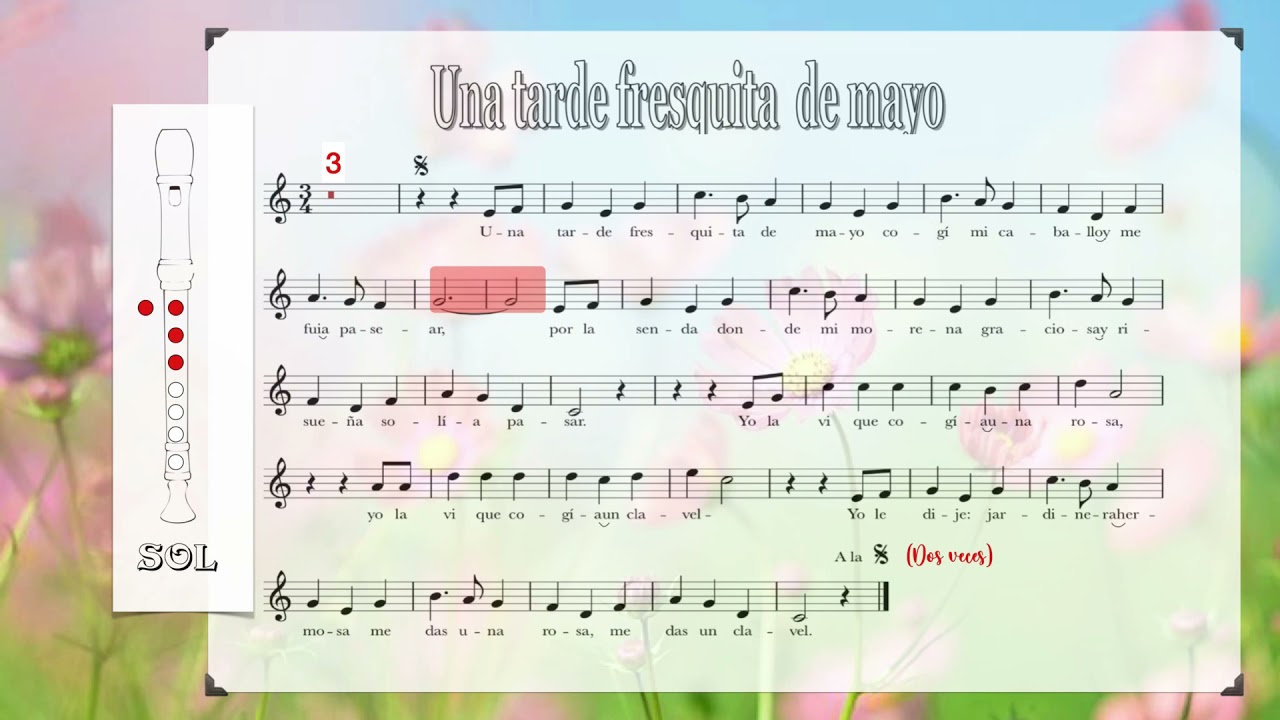 6ºMU Flauta Una tarde fresquita de mayo (Playback)