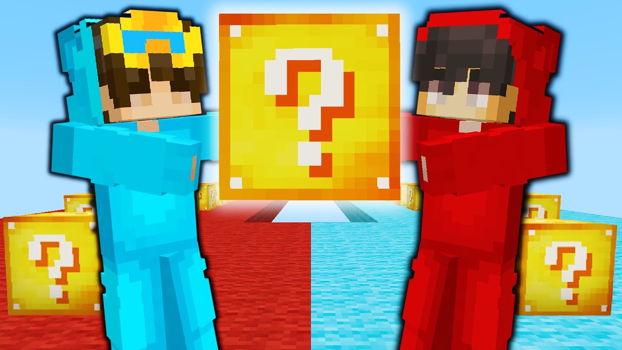 ГОНКА ЗА УДАЧНЫМИ БЛОКАМИ Minecraft!