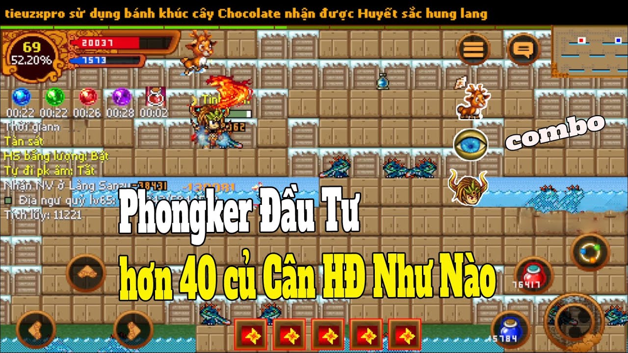 Phongker Đã Lên Lv69 Đi Hang Động 6x Khóc Thét Với AE Sv2: Ninja School Online