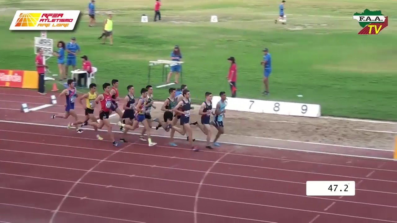 Enrique Herreros Roig 1500m. Final Campeonato de España Sub20 AL 2018