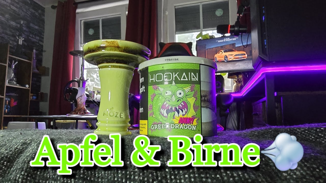 Hookain Angry Green Dragon🍏🍐 | Shishatabak Review | Dieser Drache ist sauer!